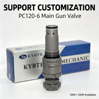 Valvola di Scarico Principale per Pompa Komatsu PC120-6 723-30-90400, Ricambi Idraulici per Escavatori
