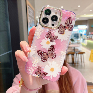 Lovecom — <span class=keywords><strong>coque</strong></span> antichoc de téléphone portable, motifs papillon et fleurs, pour <span class=keywords><strong>iphone</strong></span> 13 pro, 11, 12, 13 pro - Product Image 5