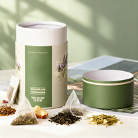 Tube en kraft recyclable rond imprimé avec logo personnalisé pour le thé, le café, la poudre, les boissons, les aliments, les emballages cadeaux, vente en gros, haute qualité