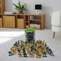 Mini Militär-Soldaten Actionfiguren Set ABS-Kunststoff Graffiti-Spielzeug Armeemänner 100 Stück PVC-Figuren für Kinder Mädchen Jungen