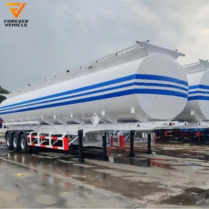 Semirremolque Cisterna de Acero Usado con Tracción Automática, 3 Ejes, 56.1-58 CBM, 21-30T, para Transporte de Gas GLP, 12r22.5, en Venta - Product Image 1