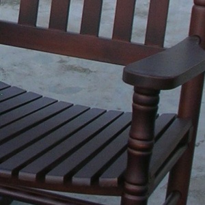 <span class=keywords><strong>Fauteuil</strong></span> à bascule robuste en bois de peuplier pour intérieur, style ferme haut de gamme, mobilier de maison pour chambre à coucher, loisirs, détente, confort et repos - Product Image 4