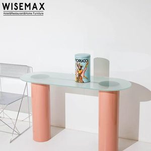 WISEMAX FURNITURE Table <span class=keywords><strong>de</strong></span> salon moderne et élégante, table <span class=keywords><strong>de</strong></span> <span class=keywords><strong>bar</strong></span> ovale en acrylique vert pour la maison, l'hôtel, la villa - Product Image 6