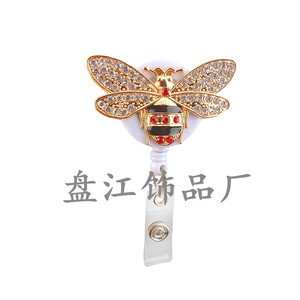 Hebilla promocional de aleación para identificación de animales, hebilla metálica con diamantes de imitación de fácil extracción, hebilla telescópica de fácil extracción con diseño de abeja, directo de fábrica - Product Image 3