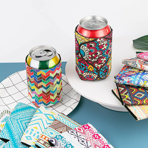 Promotional Gifts Modern Fashion Insulated Neoprene Custom Logo Can <b>Cooler</b> Holder 12OZ/16OZ Sublimation Coozie - Product Image 1
