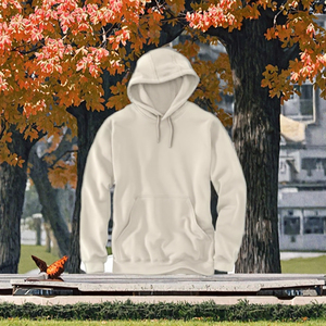 Sudadera con capucha holgada de punto para mujer, talla grande, de otoño, con forro liso, de mezcla de poliéster/algodón ecológica, de manga regular, de peso pesado - Product Image 3