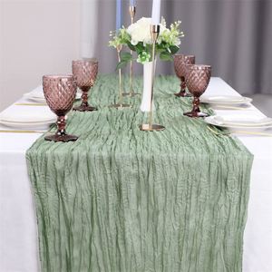 Nouveau chemin de table en polyester plissé, style américain, pour décoration de mariage et de fête, produit transfrontalier très vendu, fabriqué en Chine. - Product Image 2