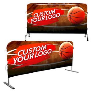 Indoor Custom Print Crowd Control Barrier Cover Custom Logo Printed Event Barrier Covers for Crowd Control Barricades - Product Image 1