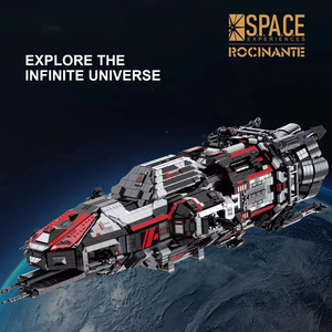 33906 6395PCS Modèle de bateau de guerre Rossinat, fusée spatiale, vaisseau spatial, blocs de construction, décoration de bureau, cadeau pour enfants, ensemble de construction - Product Image 3