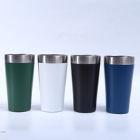 Vaso Térmico Portátil de Acero Inoxidable 304 al por Mayor, Cubo de Hielo de Plástico con Pulverizador, Taza de Café para Oficina