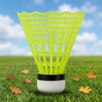 Volants de badminton en nylon pour extérieur, lot de 12, vol stable et durable, construction en nylon de qualité professionnelle, pour matchs en extérieur, certifiés CE ISO9001
