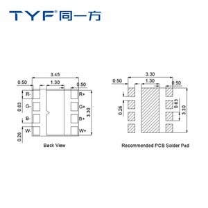 10 wát <span class=keywords><strong>LED</strong></span> ánh sáng với RGB chip phát ra màu sắc màu xanh đỏ ấm trắng RGBW trắng màu xanh lá cây thông lượng phát sáng lm - Product Image 4