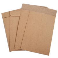 Nouvelle enveloppe en papier Kraft brun de haute qualité, emballage postal imprimé personnalisé certifié fuchsia
