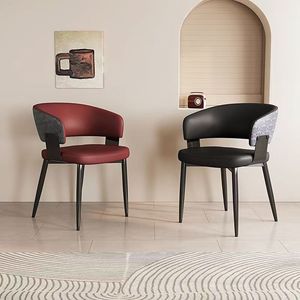 Modern Dining Chair With Backrest For Home And Restaurant Use Nordic Style Italian Design Adult Size - Product Image 1