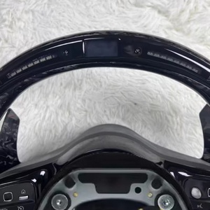Volant en cuir perforé en fibre de carbone modifié avec LED pour Mercedes Benz AMG <span class=keywords><strong>GT</strong></span> W211 W222 W221 W204 W213 W205 W212 W177 - Product Image 5