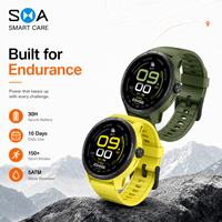 Montre intelligente d'aventure en plein air personnalisée Elite avec boussole, altimètre, baromètre, navigation de route et écran AMOLED pour les explorateurs