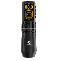Machine à tatouer sans fil DQFART : Corps en alliage d'aluminium, moteur haute performance, batterie rechargeable 2400 mAh, course réglable.