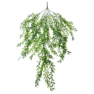 Scarecrow Artificial Greenery Hanging Palm <b>Leaves</b> Persian Fern Vines <b>Wall</b> Mounted Indoor Outdoor <b>Decor</b> Hotel Restaurant - Product Image 3
