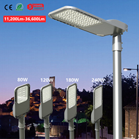 Lampadaire LED 50w 80w 120w 180w 240w Éclairage extérieur LED Lampadaire LED Routes rurales Parcs Places et parcs industriels