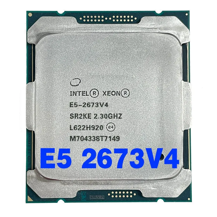 ใช้โปรเซสเซอร์เดสก์ท็อป V4 E5-2673 Intel Xeon 2673V4 E5 2.3GHz 20 Core 135W ซ็อกเก็ต LGA 2011-3 CPU