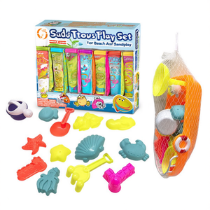 Set di giocattoli da spiaggia 13 pezzi con borsa portaoggetti per spiaggia e giochi con la sabbia - Product Image 2