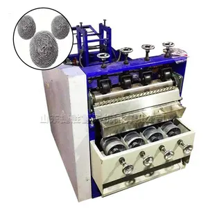 New design stainless steel flat kitchen scourer making machine stainless steel scrubber ball making machine