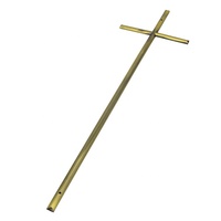 LILONG LC5027-06 Accesorios de Decoración para Tapas de Ataúdes, Cruz de Jesús Crucifixión Estilo Europeo, Metal Zamak de Alta Calidad