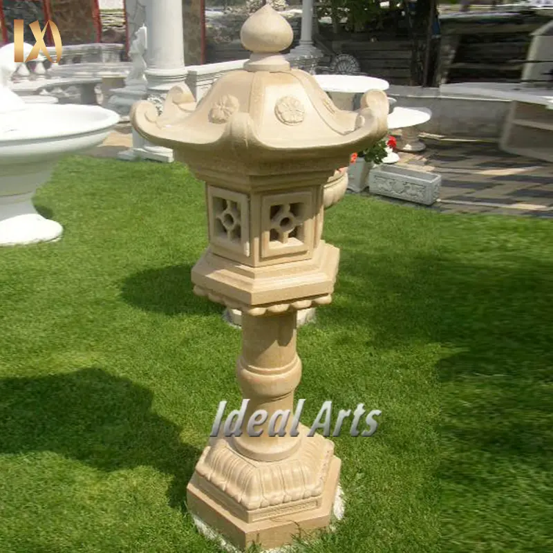 Lanternes de pagode en pierre de granit de décor de jardin de style japonais à vendre