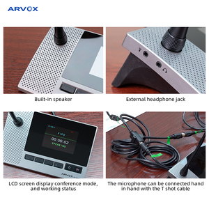 ARVOX-Micrófono de escritorio dinámico con cable, RC-6516 de pedestal de la mejor calidad de china, para reuniones, salas de conferencia y Escritorio - Product Image 4