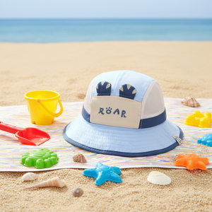 Chapeau de protection solaire pour enfants, chapeau pour fille, chapeau pare-soleil pour bébé, chapeau de pêcheur fin d'été pour garçon, chapeau en maille 100% coton, dessin animé animal - Product Image 3