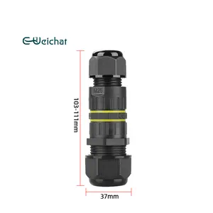 E-WeiChat M25 Outdoor Cable Joint Electrical Underwater Quick 2pin 3pin 4pin 5pin Ip68 Waterproof Connector