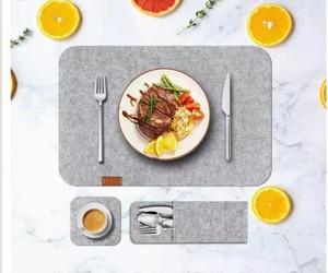 <b>Collapsible</b> Eco-Friendly Minimalist Kitchen Dish Drying Mat Hard Diatomite Quick Drying Absorbent Tray Stone for Kitchen Counter - Product Image 5