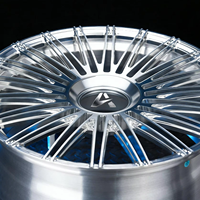 Jantes personnalisées résistantes à la corrosion 21 22 pouces en aluminium forgé noir sur mesure pour véhicules de luxe 5x114.3