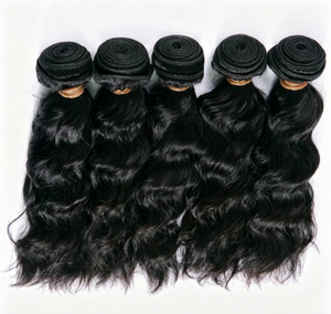 Extensions de cheveux humains vierges Remy en trame, 12 à 40 pouces, 100g par paquet, textures multiples, couleurs personnalisées, tissages de cheveux à coudre. - Product Image 1