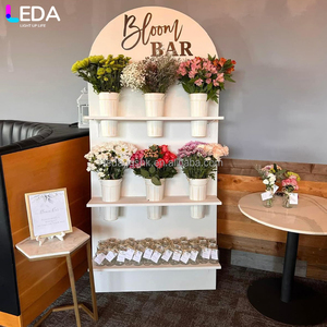 LEDA Venta al por mayor de soportes de pared redondos de PVC de alta calidad para decoración floral en bodas y recepciones, con logotipo personalizado - Product Image 1