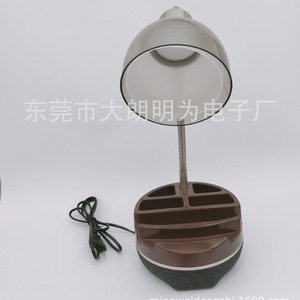 Lampe de bureau LED Mingwei Electronics E27 marron café avec support de téléphone à col flexible et haut-parleur Bluetooth, intensité réglable, pour usage domestique - Product Image 3