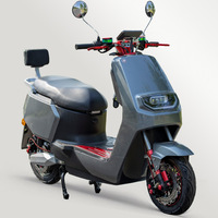 Scooter électrique haute puissance avec batterie au lithium 60V moteur d'assistance à pédale arrière à vitesse unique pour les trajets en ville