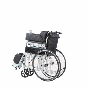 Lightweight Folding Wheelchair With Double Brake Reclining Manual <b>Mobility</b> <b>Chair</b> For Elderly Patients - Product Image 1