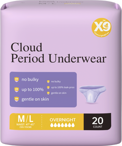 Mutandine Mestruali X9 per Donna, Assorbenti Igienici Usa e Getta, Protezione Mestruale Effetto Nuvola - Product Image 2