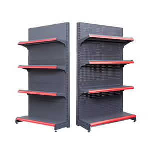 Double-Sided Steel Gondola Shelf for Supermarket and Convenience Store Convenient Display Combined Storage Rack for <strong>Small</strong> <strong>Shops</strong> - Product Image 5