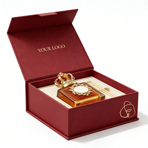 High Quality Custom Luxury <b>Reed</b> <b>Diffuser</b> Gift Box Magnetic Book Style Rigid Packaging EVA Insert Gold Foil Stamping Logo Factory - Product Image 1