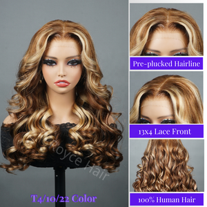 Ombre ad alta densità marrone Hd Highlight 30 pollici 13x6 Hd pizzo frontale parrucca 5x5 chiusura ampia corpo onda 13x4 anteriore parrucche capelli umani - Product Image 2