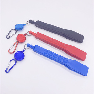 Fly Spear Fishing <b>Tongs</b> <b>Plastic</b> Telescopic Buckle Keychain Retractable Reel Ocean Beach Fishing Supplies - Product Image 1