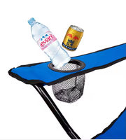 Chaise d'extérieur portable en toile d'aluminium Oxford avec logo personnalisé pour la pêche, la randonnée et la plage