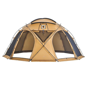 Carpa de camping esférica de 5M, ligera, de nailon ripstop 40D con silicona, refugio exterior impermeable, domo geodésico, tienda de campaña caliente con salida para estufa - Product Image 1