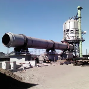 Efisiensi tinggi 4.3*60 mRoller Kiln Petroleum Coke Sinter Dolomite keramik ubin Bing calcinasi Rotary Kiln