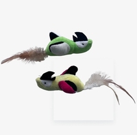 Jouets pour chat en peluche éléphant oiseau poussin avec plumes gobelet interactif taquineries jouets pour chat