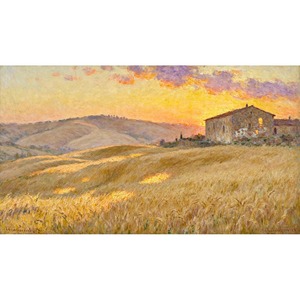 Edward K. Eisenlohr của sinh thái thân thiện Ấn Tượng phong cảnh in trên vải mùa xuân lĩnh vực in sơn kim cương - Product Image 1