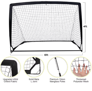 <span class=keywords><strong>But</strong></span> de football pliable 2-en-1 à prix de gros, kit <span class=keywords><strong>complet</strong></span> avec cible de tir amovible et accessoires - Product Image 3