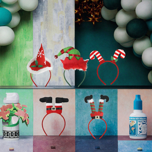 Serre-tête de Noël pour adultes et enfants avec bois de cerf, accessoires de fête et décorations pour photos - Product Image 3
